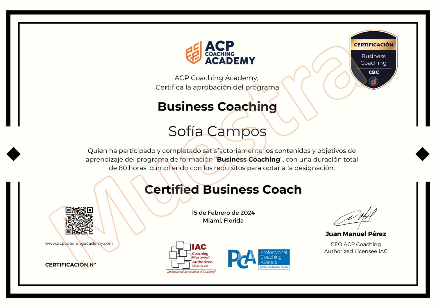 Certified Business Coach
