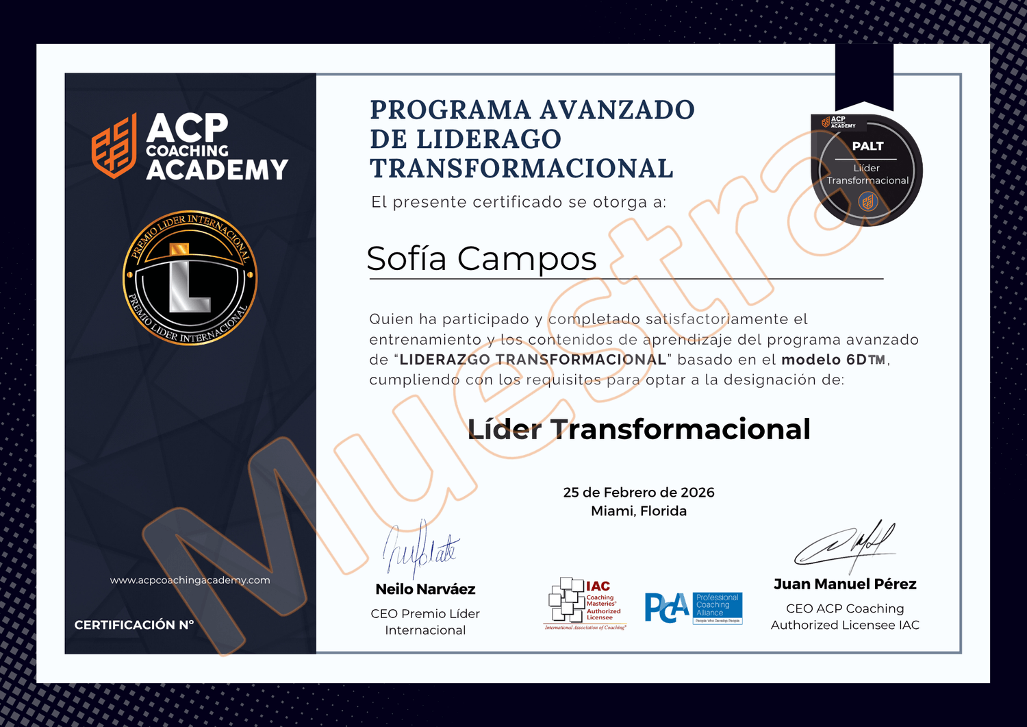 Certificación como Líder Transformacional