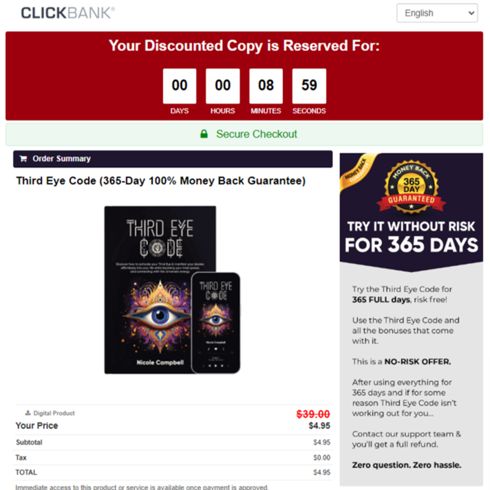 Third Eye Code bonus