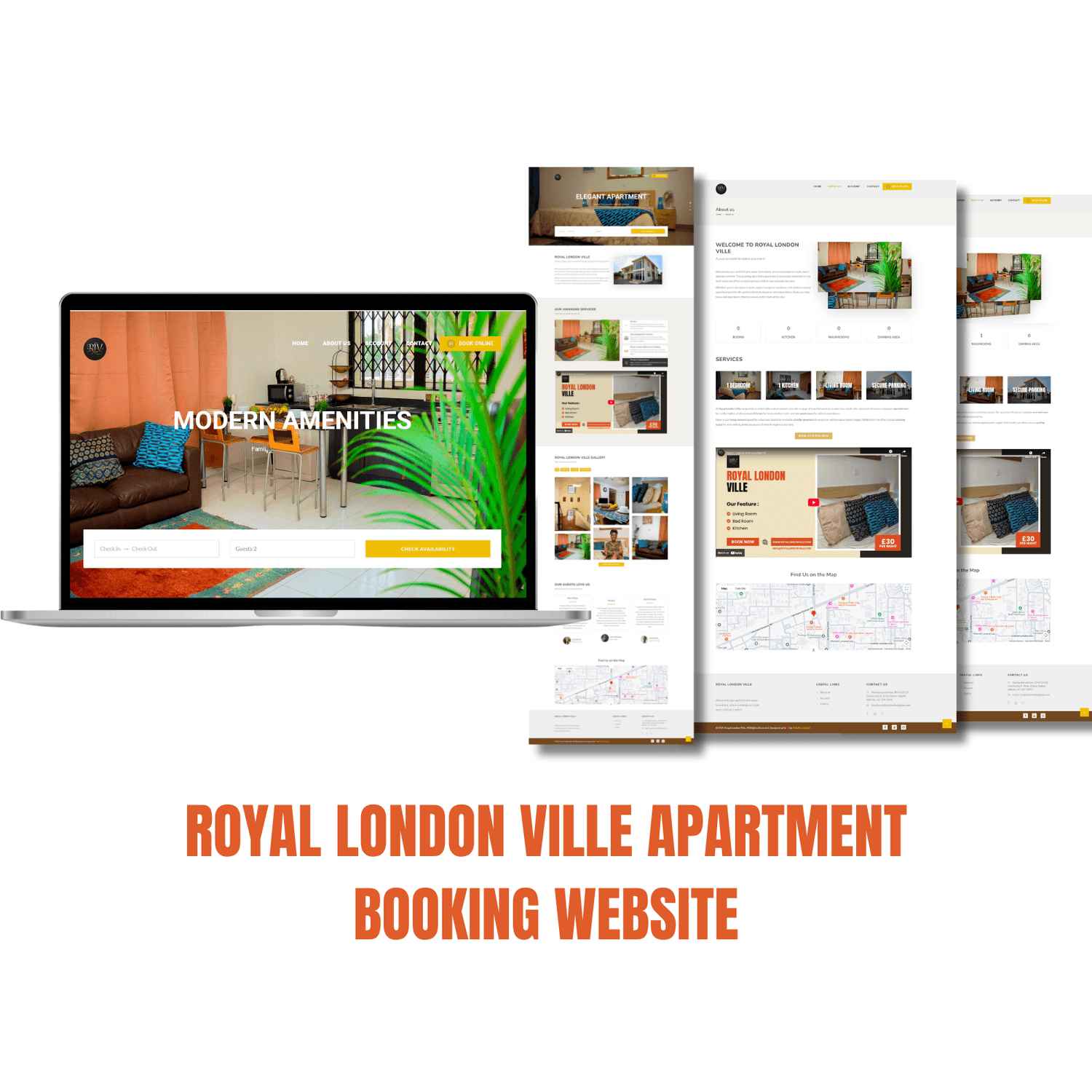 Royal London Ville Apartment Website
