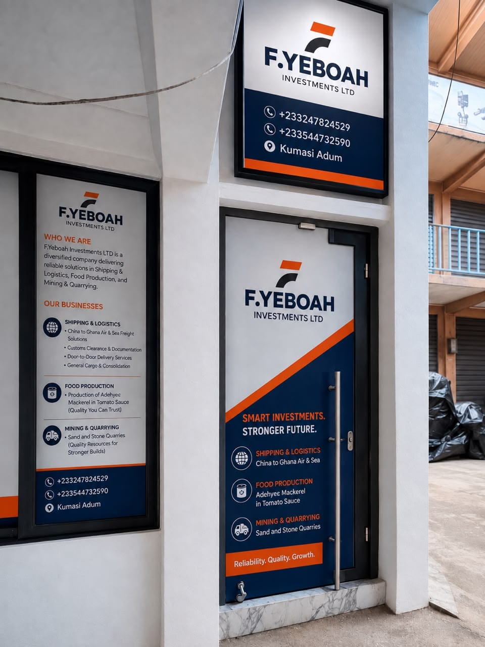 F. Yeboah Investments Limited office in Kumasi, Ghana