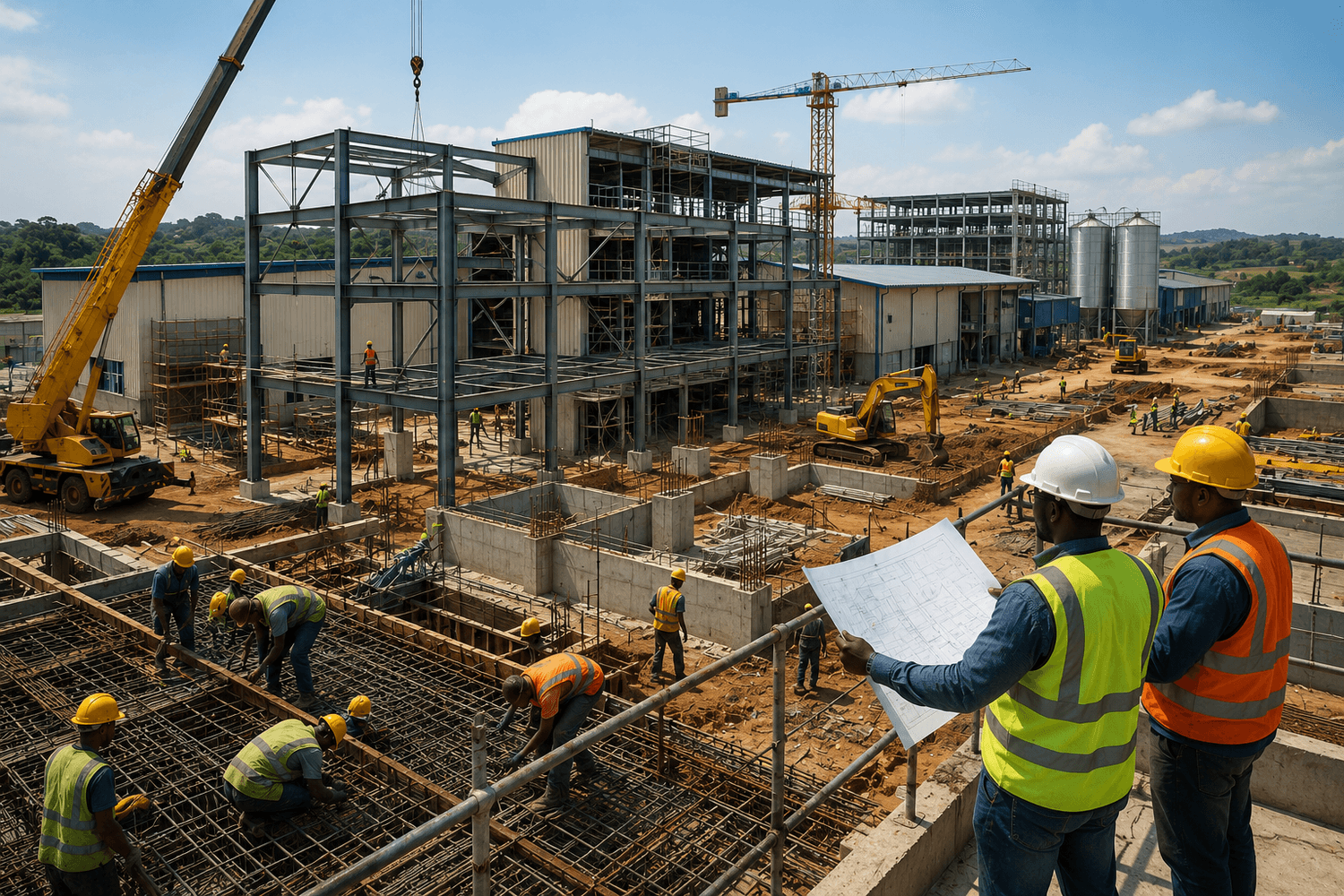 Modern industrial production facility