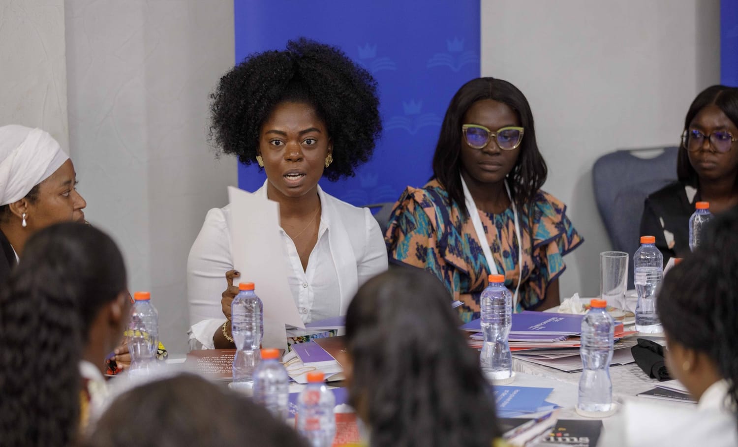 Young people participating in a mentoring session