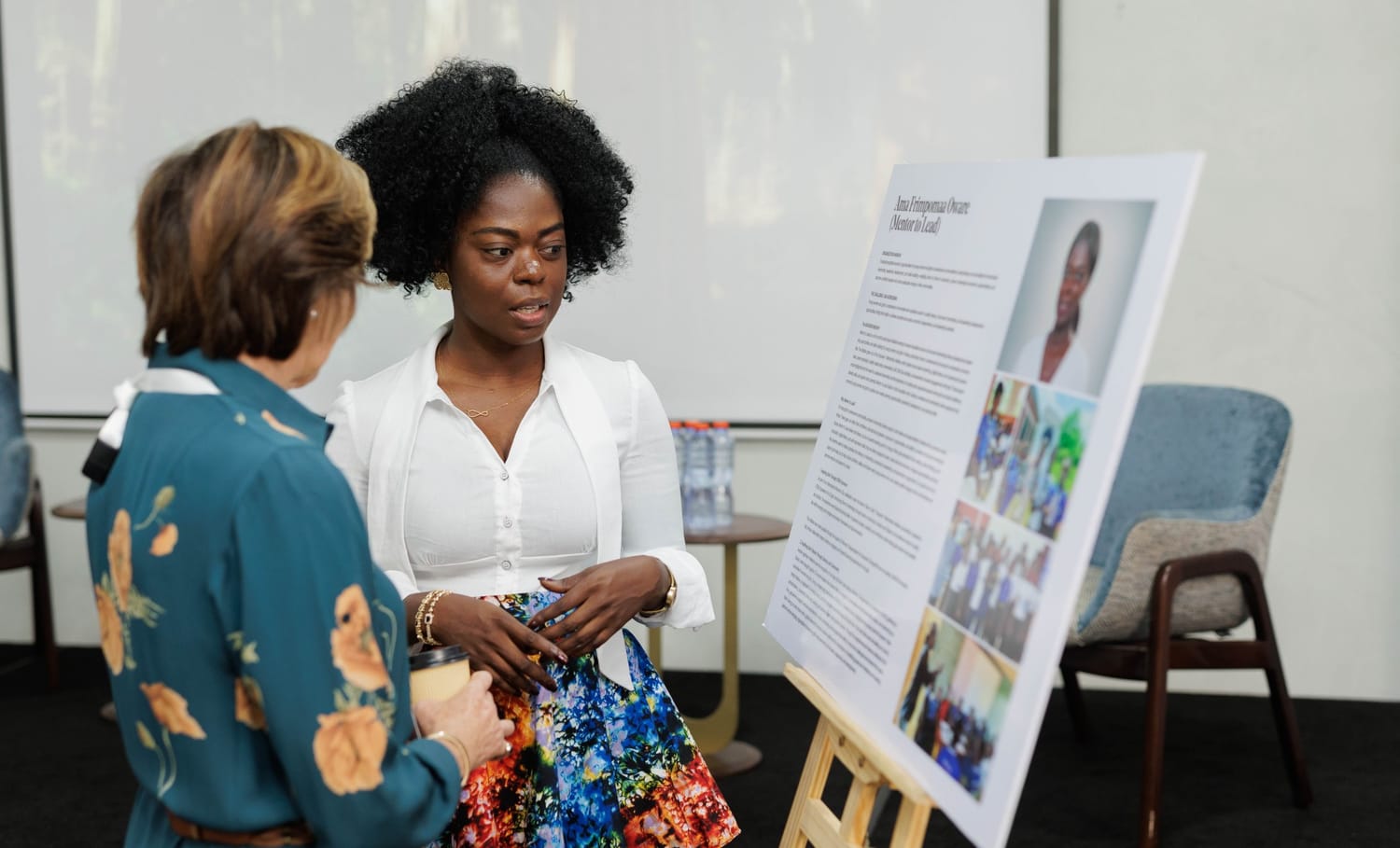 Young women learning together
