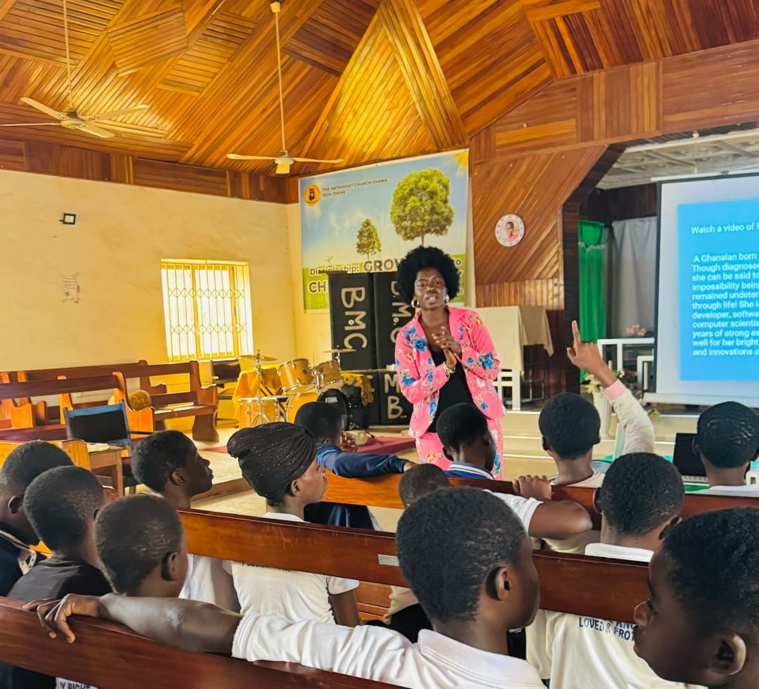 Girls and young women participating in education and learning activities