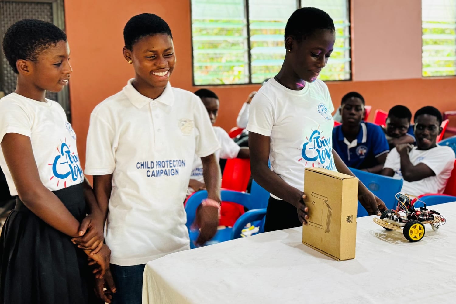 Young women developing practical skills for work and life