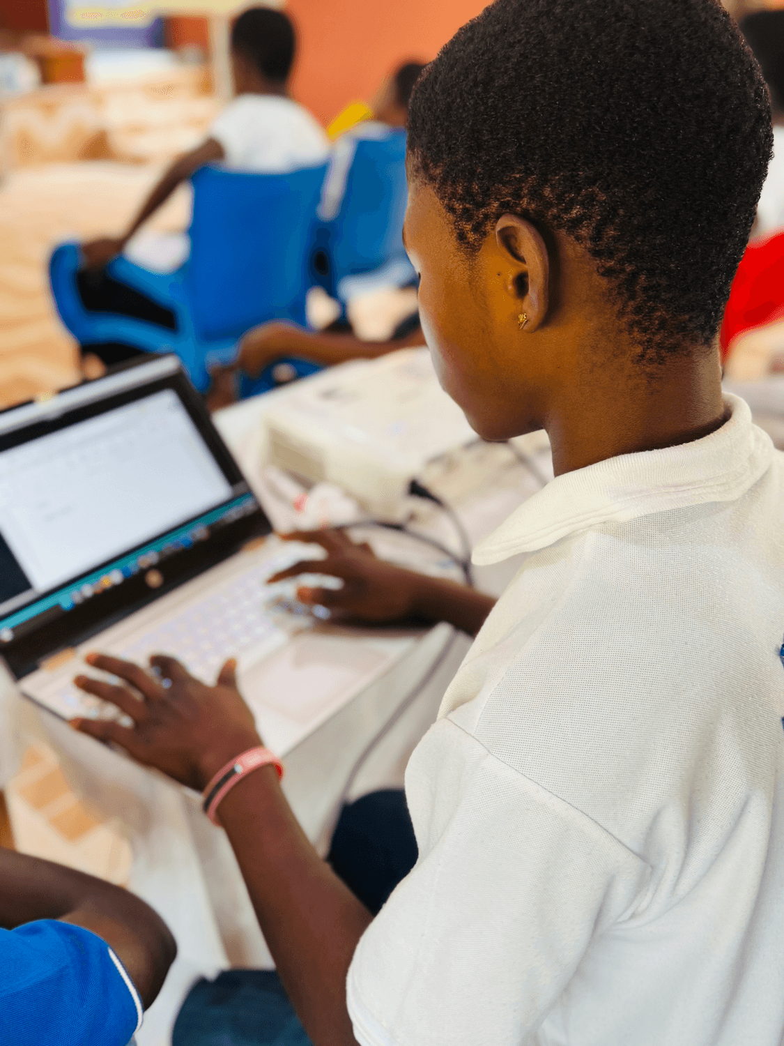 A young woman developing leadership and communication skills