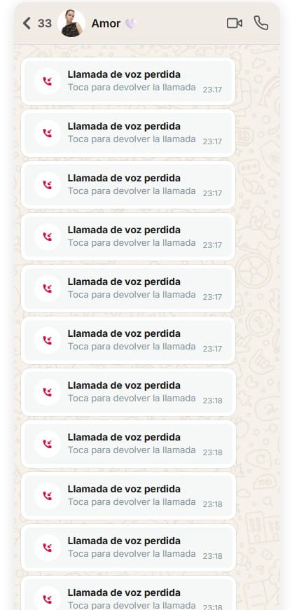 Llamadas perdidas