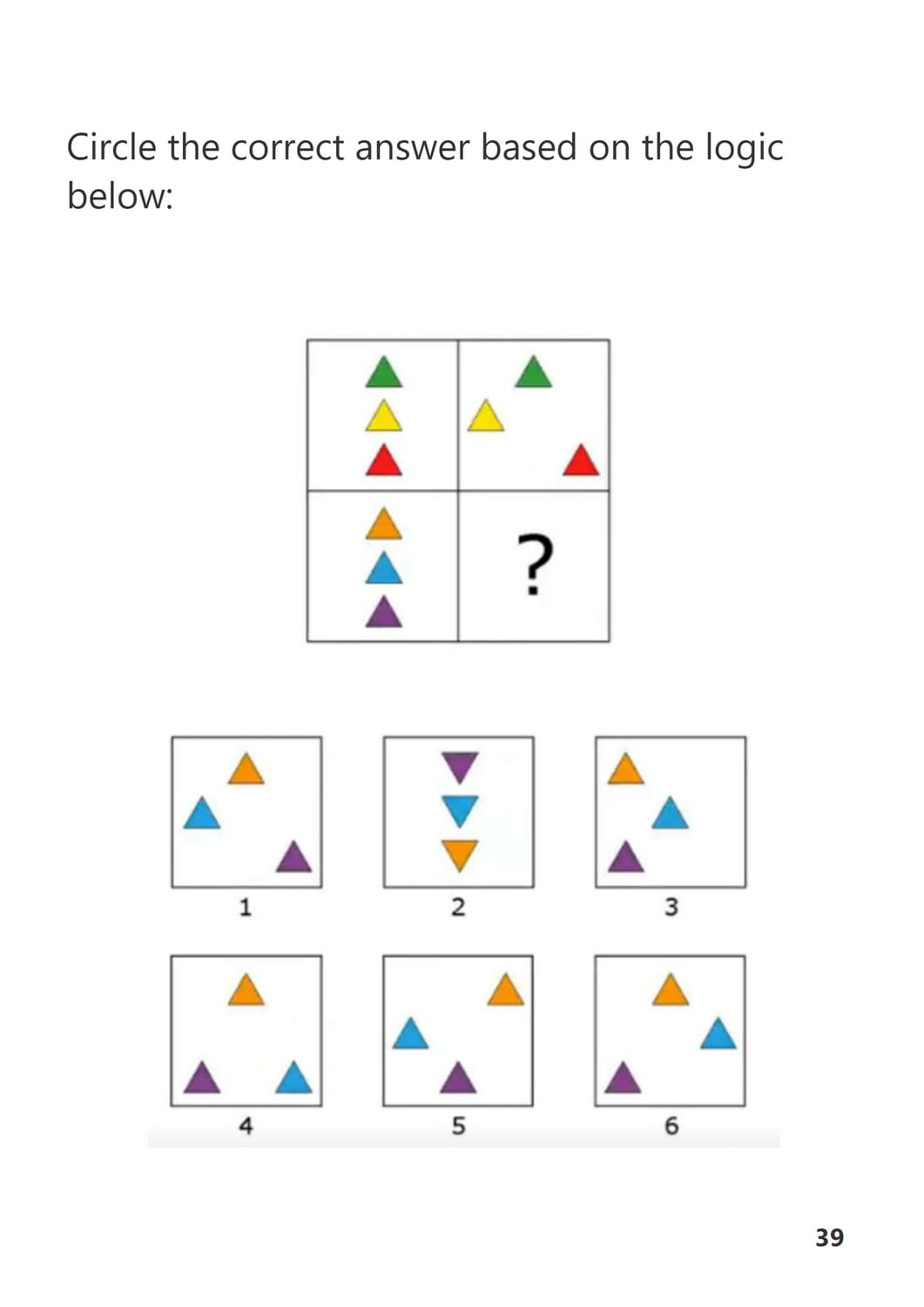 Visual logic puzzle
