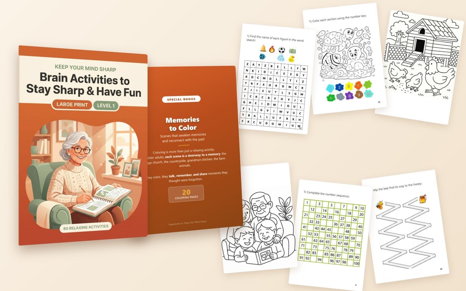 Starter Set Level 1 workbook plus 20 coloring pages
