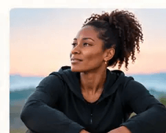 Woman reflecting for RebuildHER 360