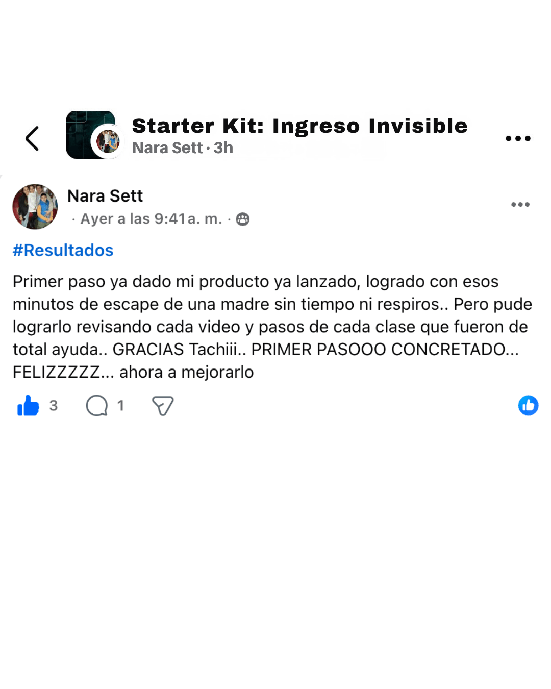 Captura real de testimonio 4