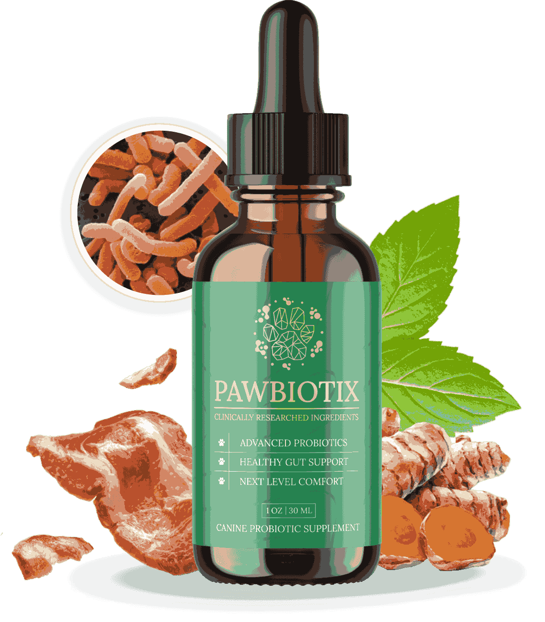 bottle of pawbiotix