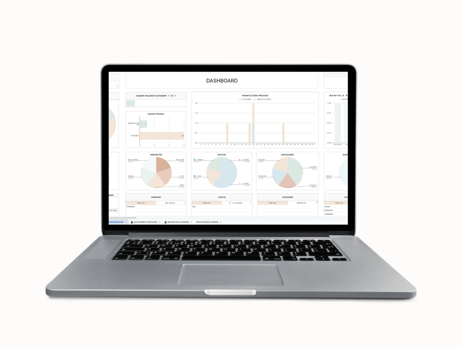 Aufgaben Tracker Dashboard