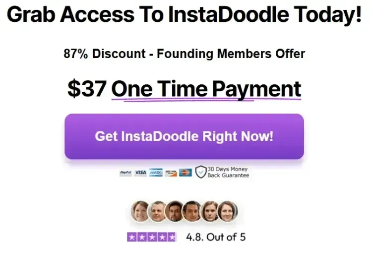instadoodle price button