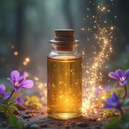 Macérât huileux de calendula avec fleurs séchées – préparation naturelle artisanale pour soin du corps et énergie