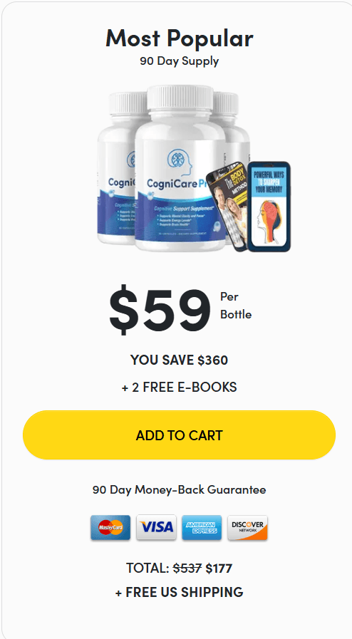 CogniPure buy now 3 bottles