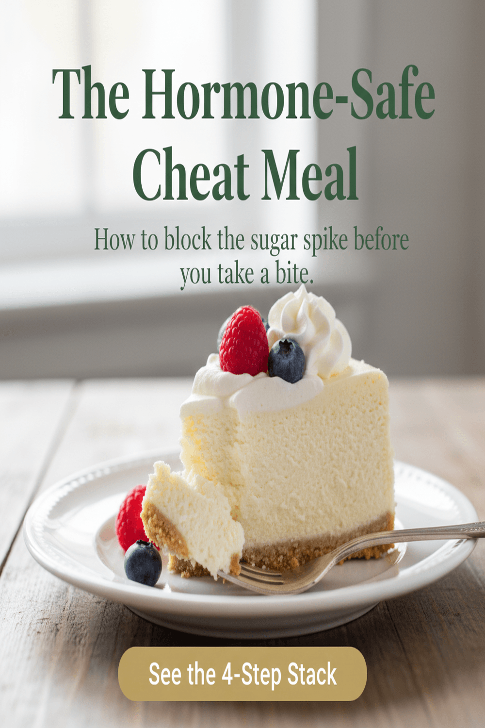 Hormone-Safe Cheesecake Hack: The 4-Step Metabolic Damage Control Stack for PCOS and Estrobolome Health