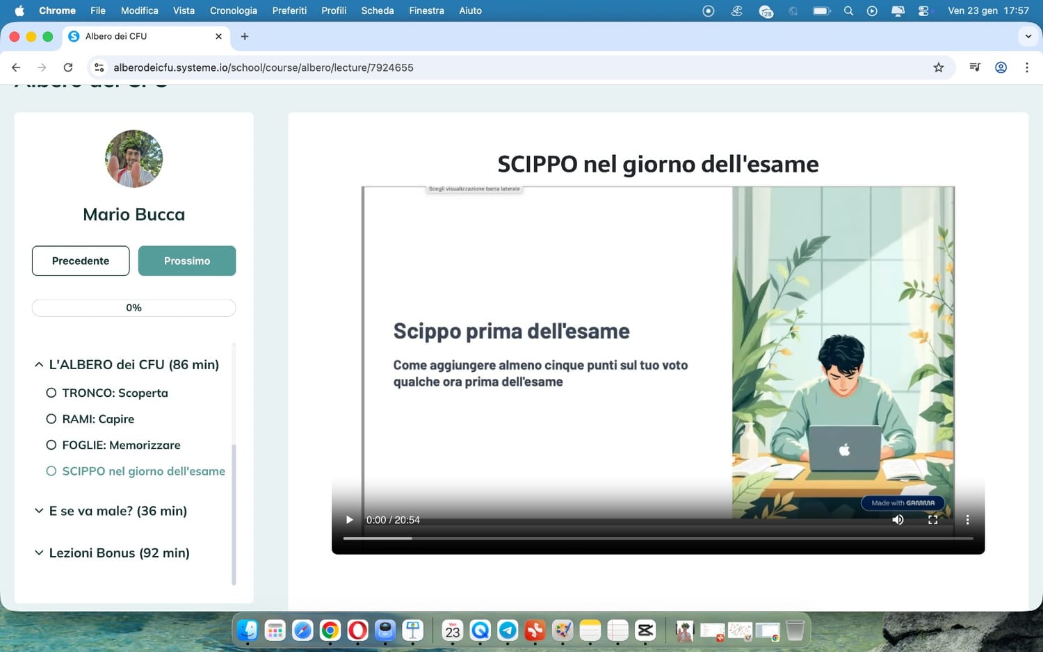 Lo Scippo prima dell'esame