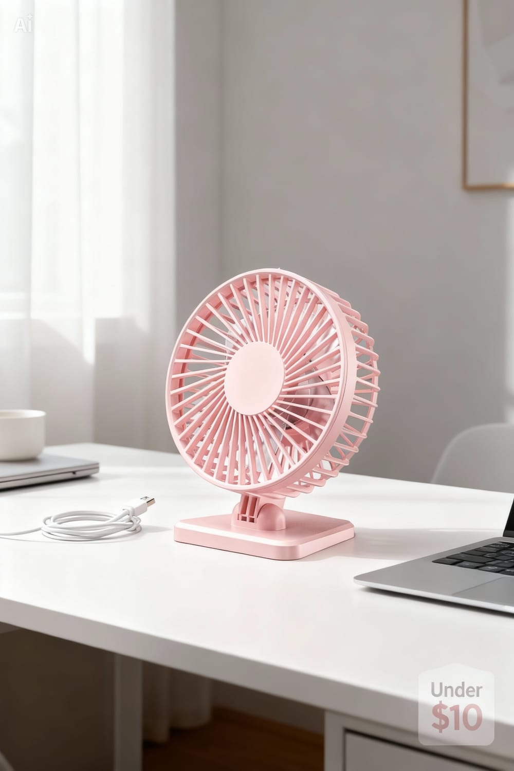 Small USB desk fan