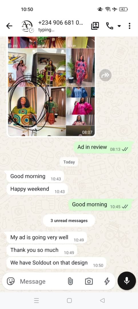 Customer testimonial 1