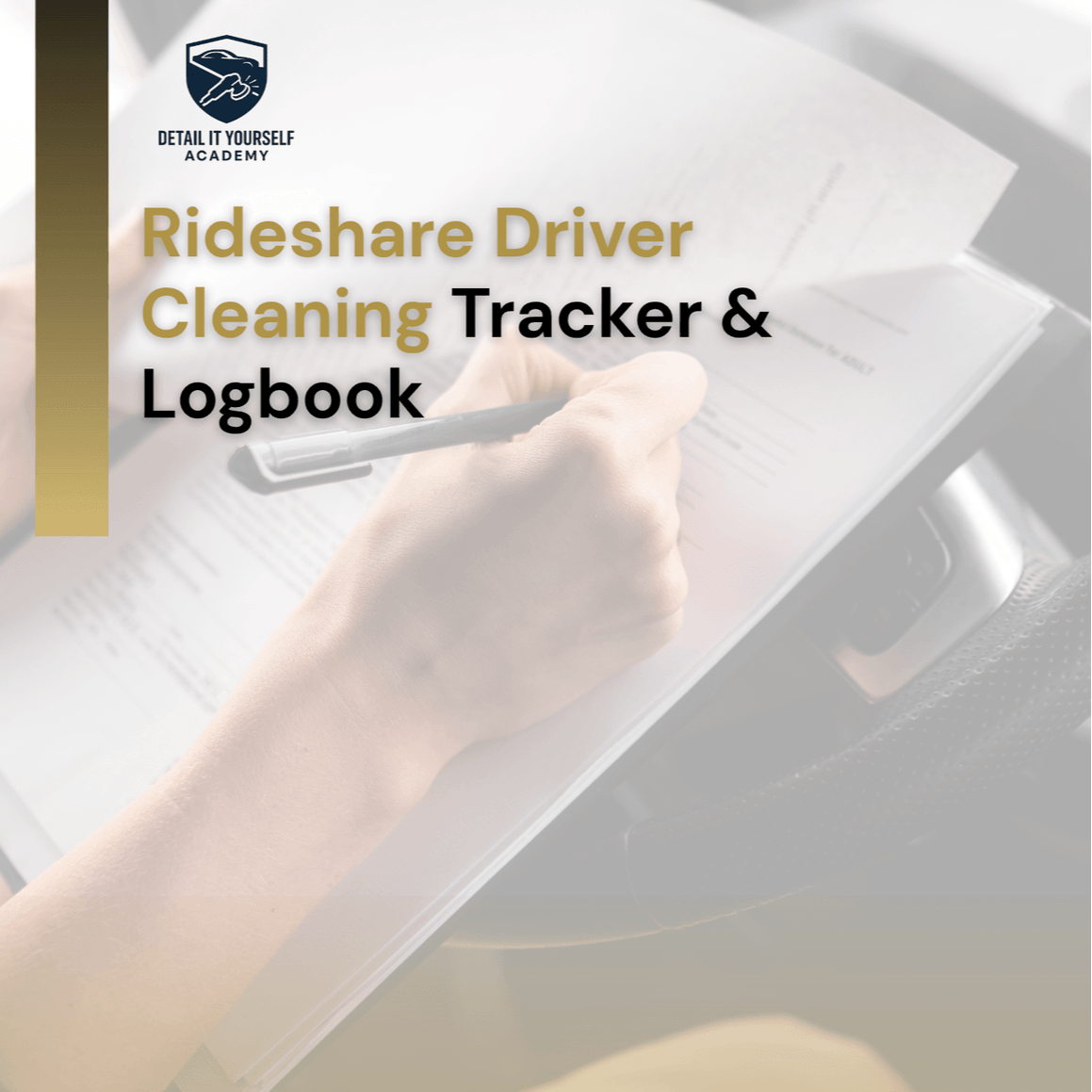 Rideshare Driver Cleaning Tracker & Logbook
