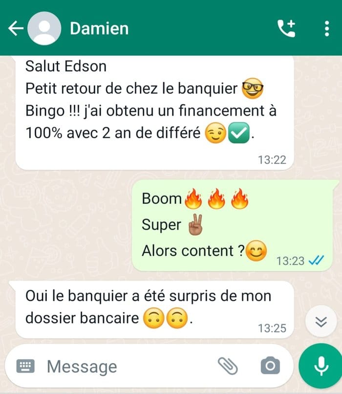 Temoignage client