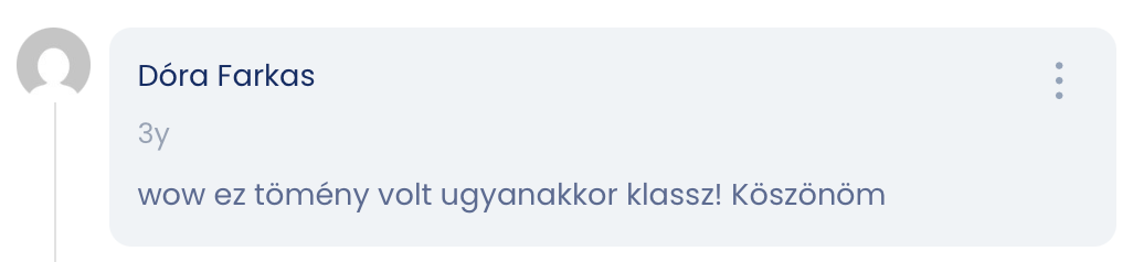 Tanulói visszajelzés 3