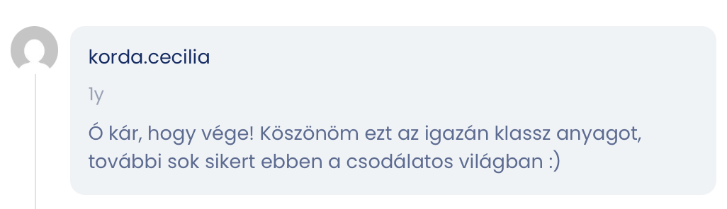 Tanulói visszajelzés 5