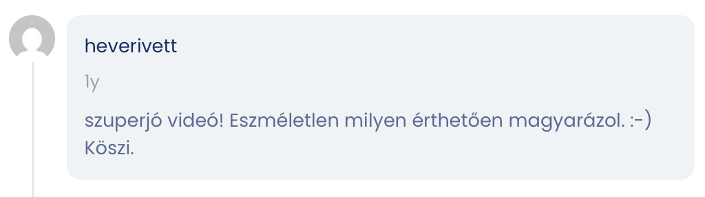 Tanulói visszajelzés 1