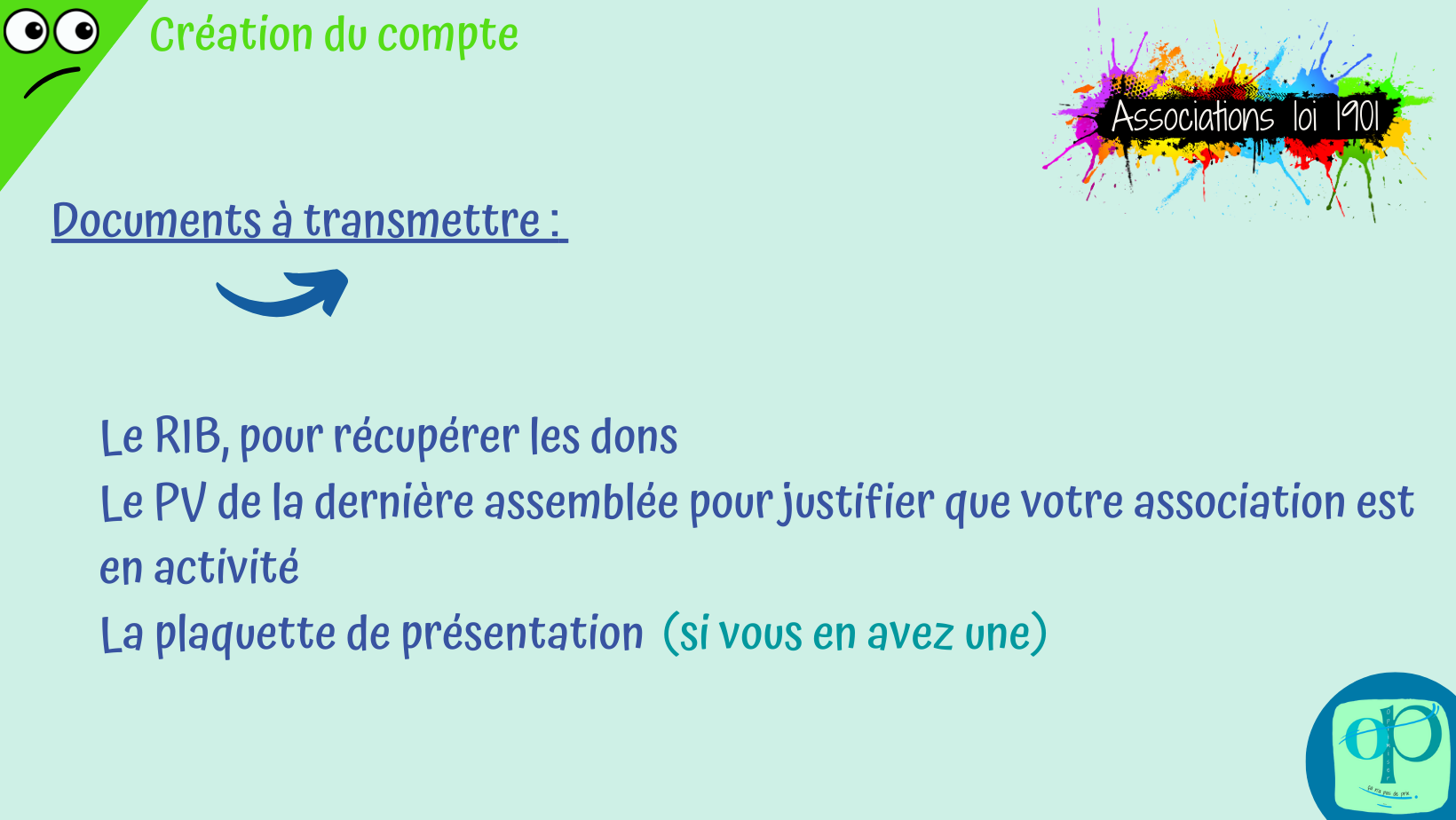 OP Info à fournir pour que l'association adhère P3