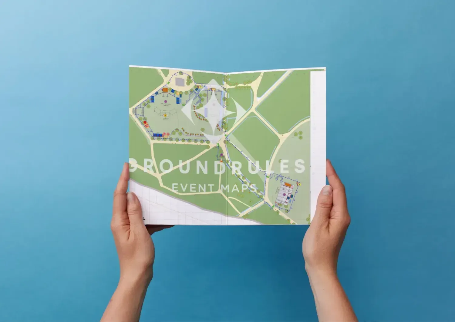 Evenement en festival plattegrond tekening - Groundrules evenementen tekeningen
