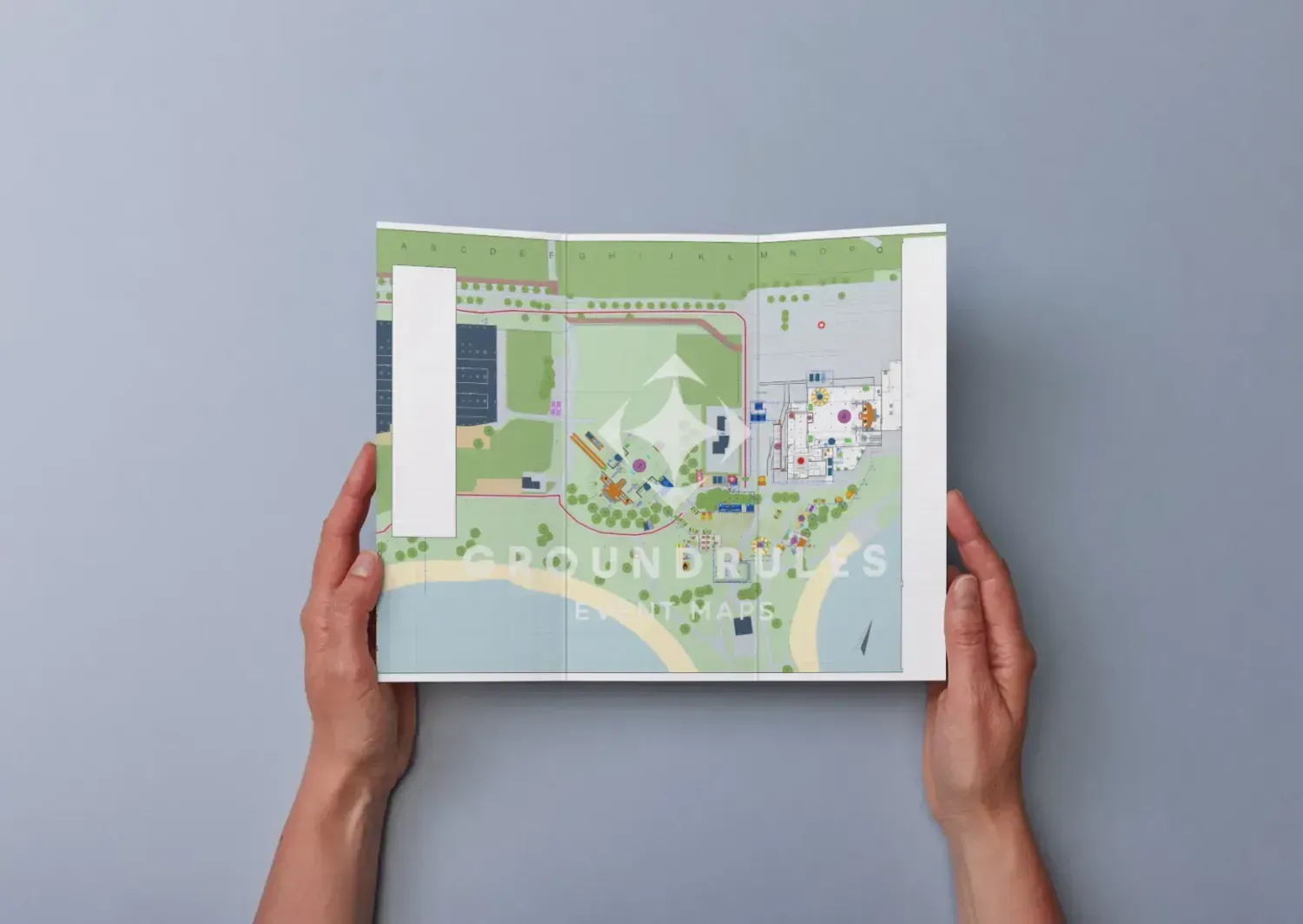 Evenement en festival plattegrond tekening - Groundrules evenementen tekeningen