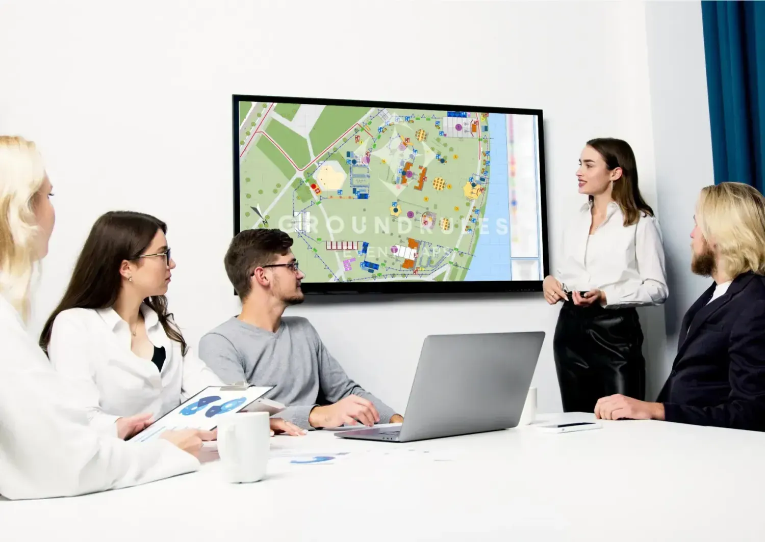 Evenement en festival plattegrond tekening - Groundrules evenementen tekeningen-