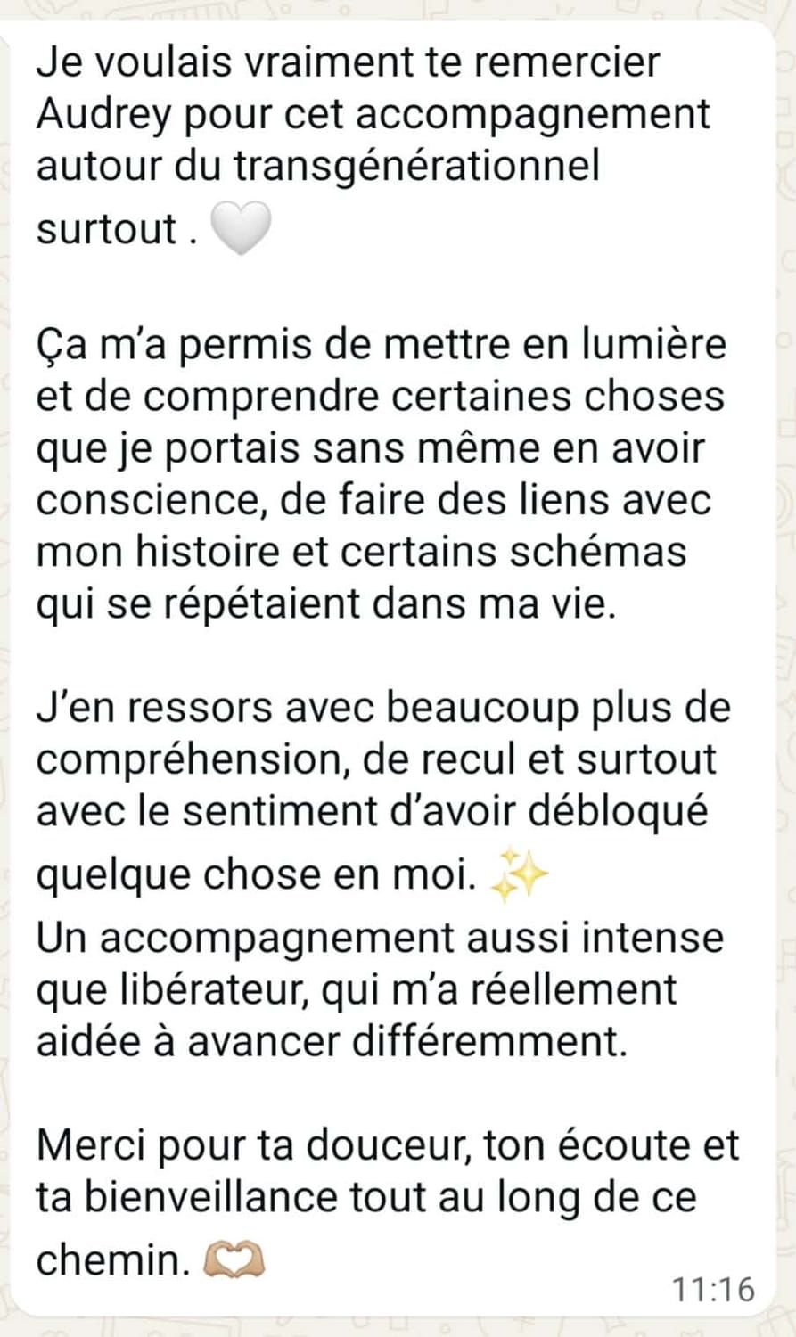 Témoignage sur l'accompagnement Éveille ta Conscience