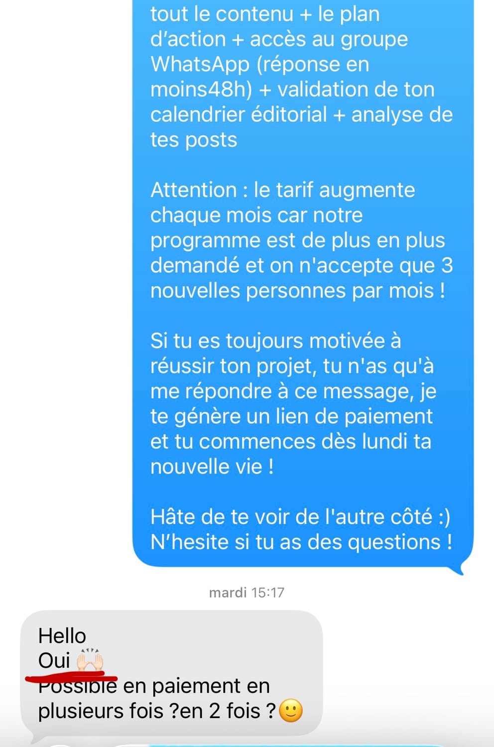 Paiement High Ticket