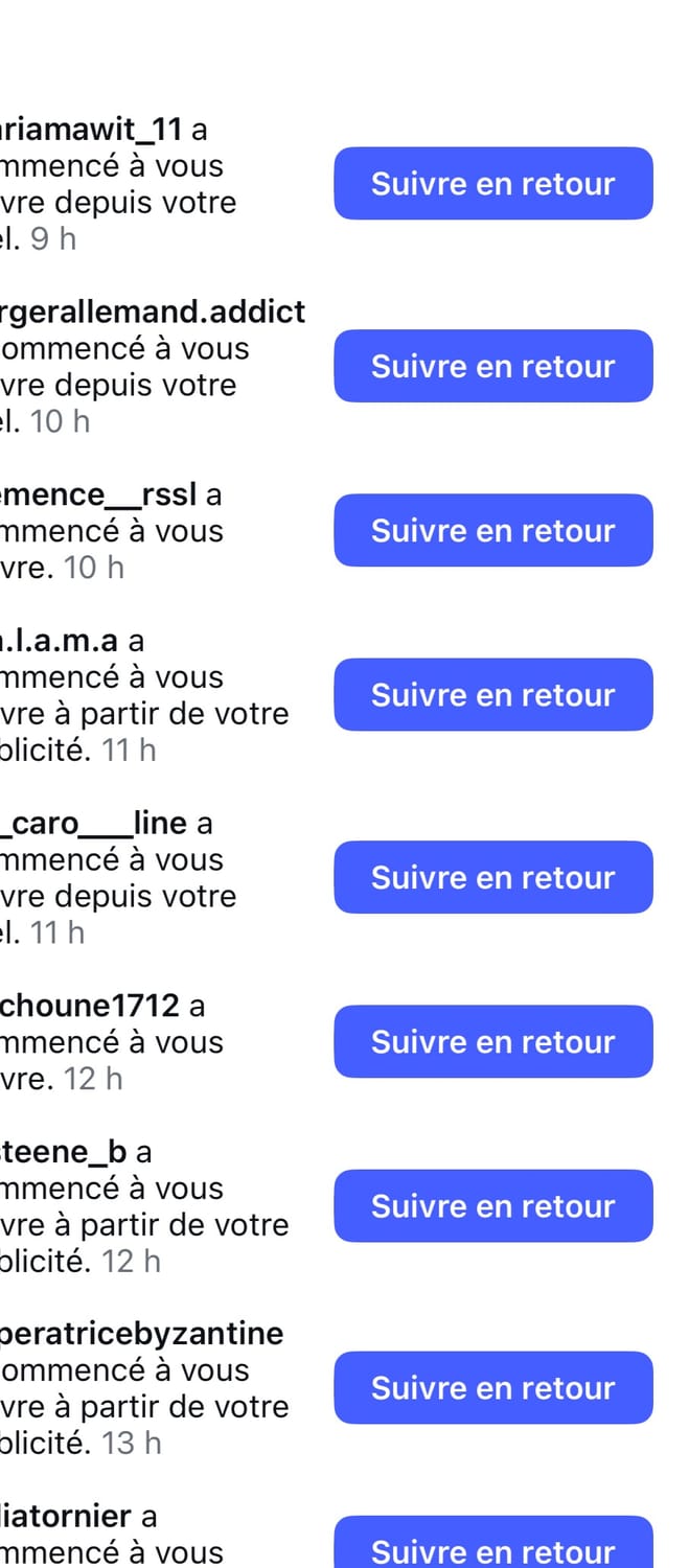 Croissance Instagram