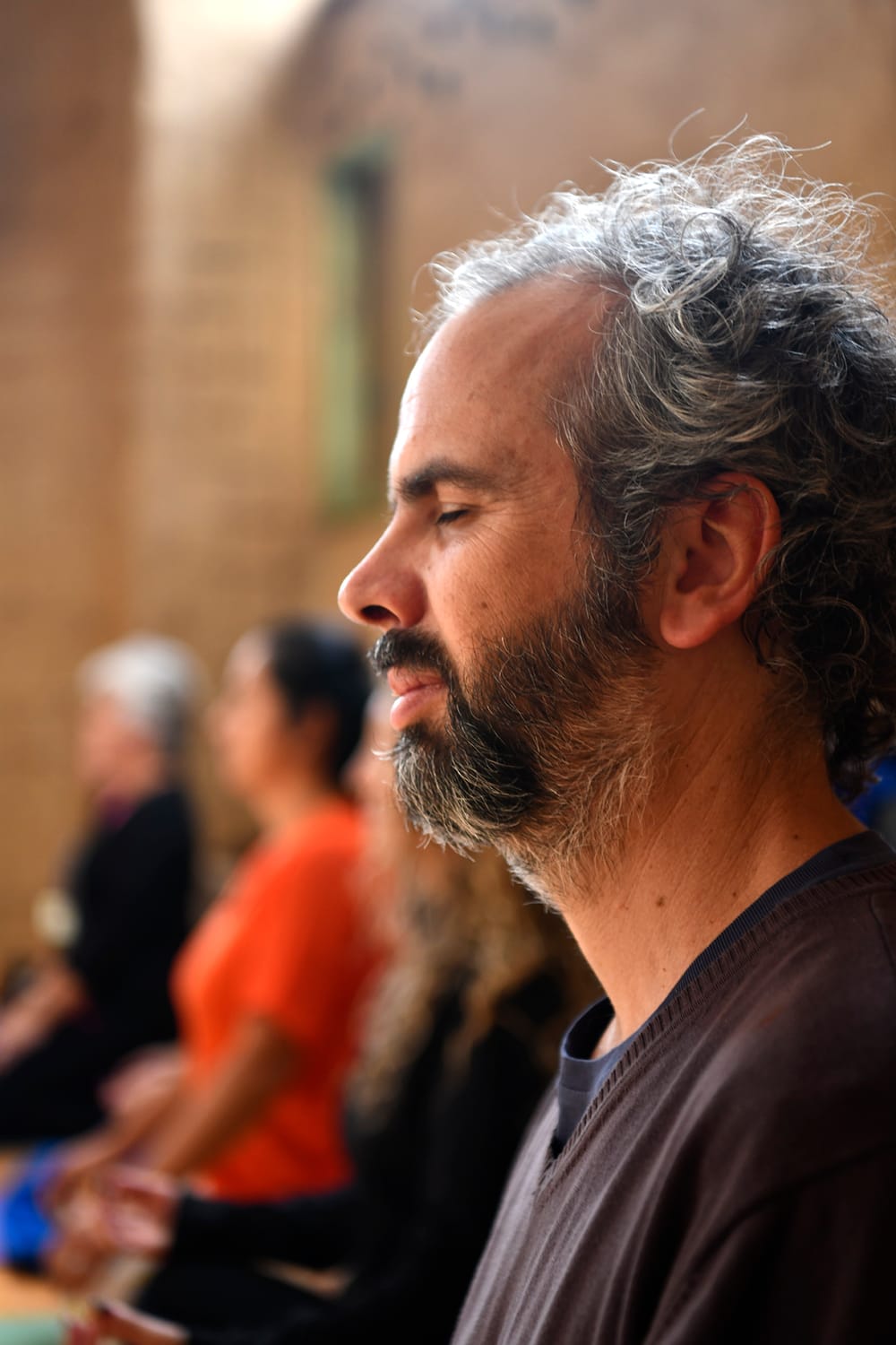 José Antonio Cousiño meditando