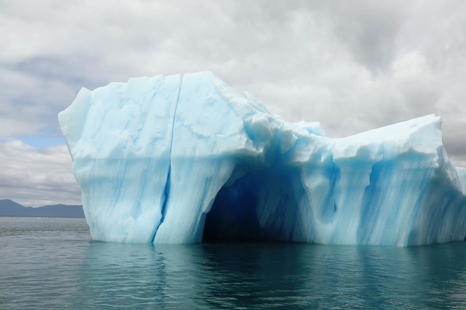 Iceberg in LeConte Bay fjord during glacier photo tour by FauneVoyage Tours in Petersburg, Alaska