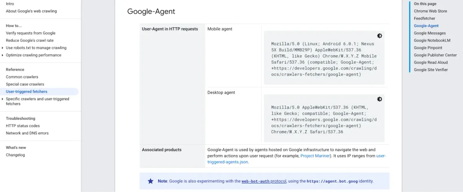How to Identify Google-Agent