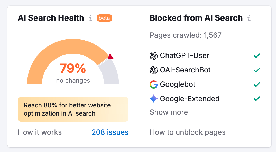 AI Search Health