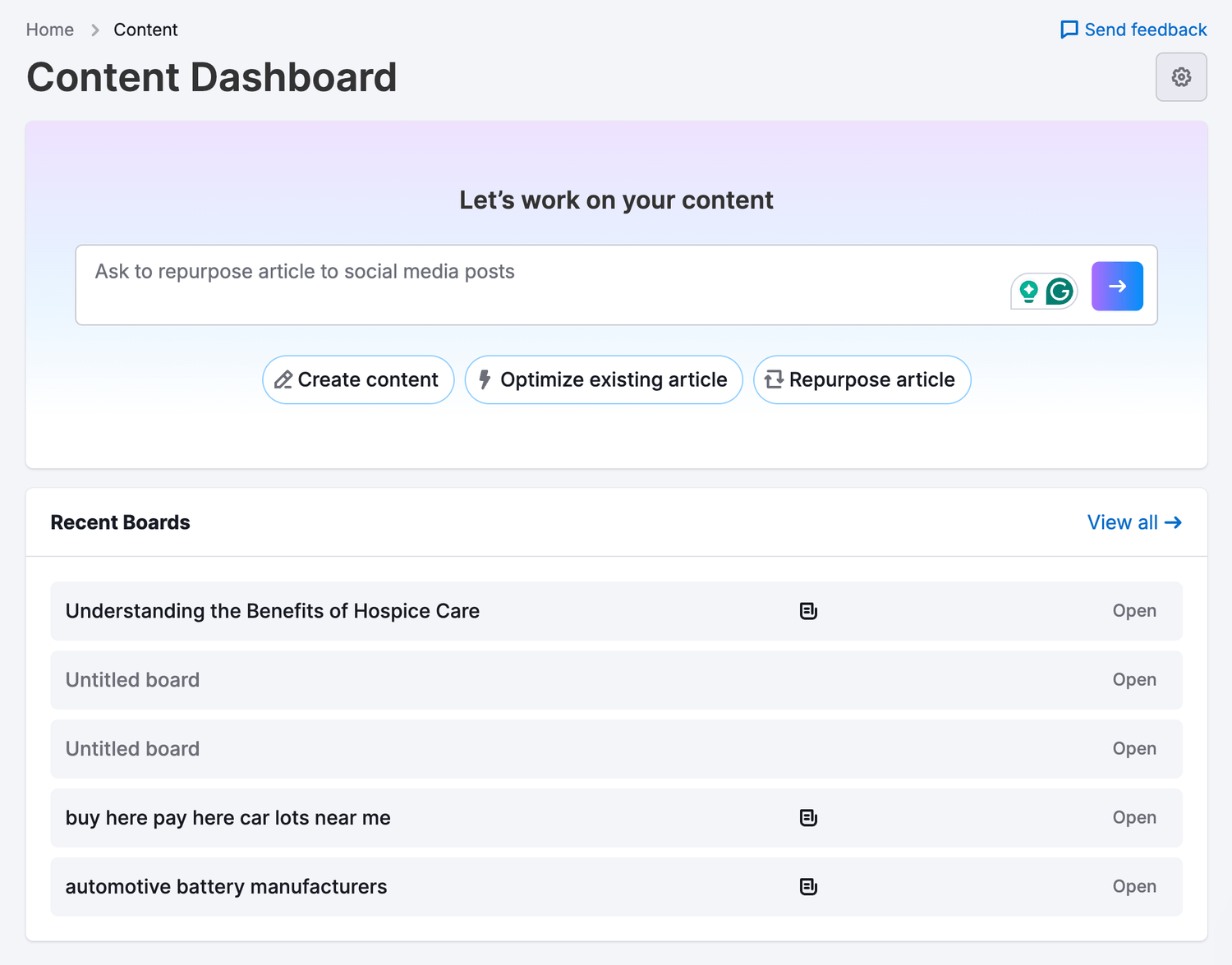Semrush Content Toolkit