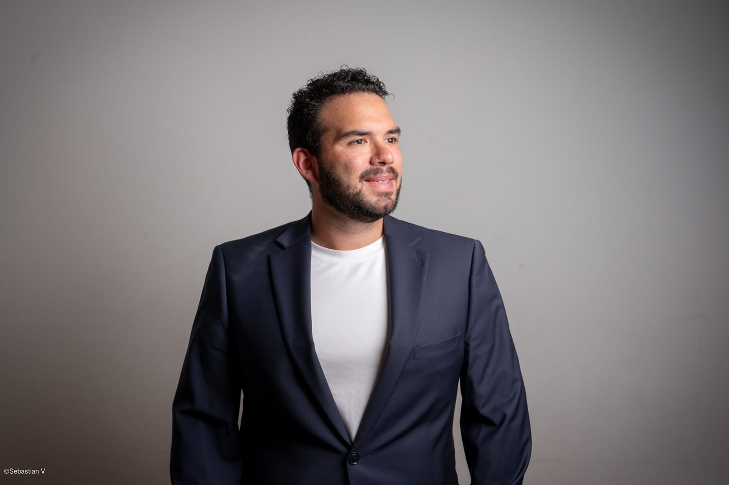 C-suite headshot — luxury studio