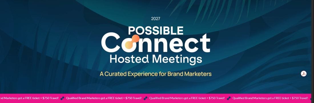POSSIBLE Connect hosted meetings page for brand marketers