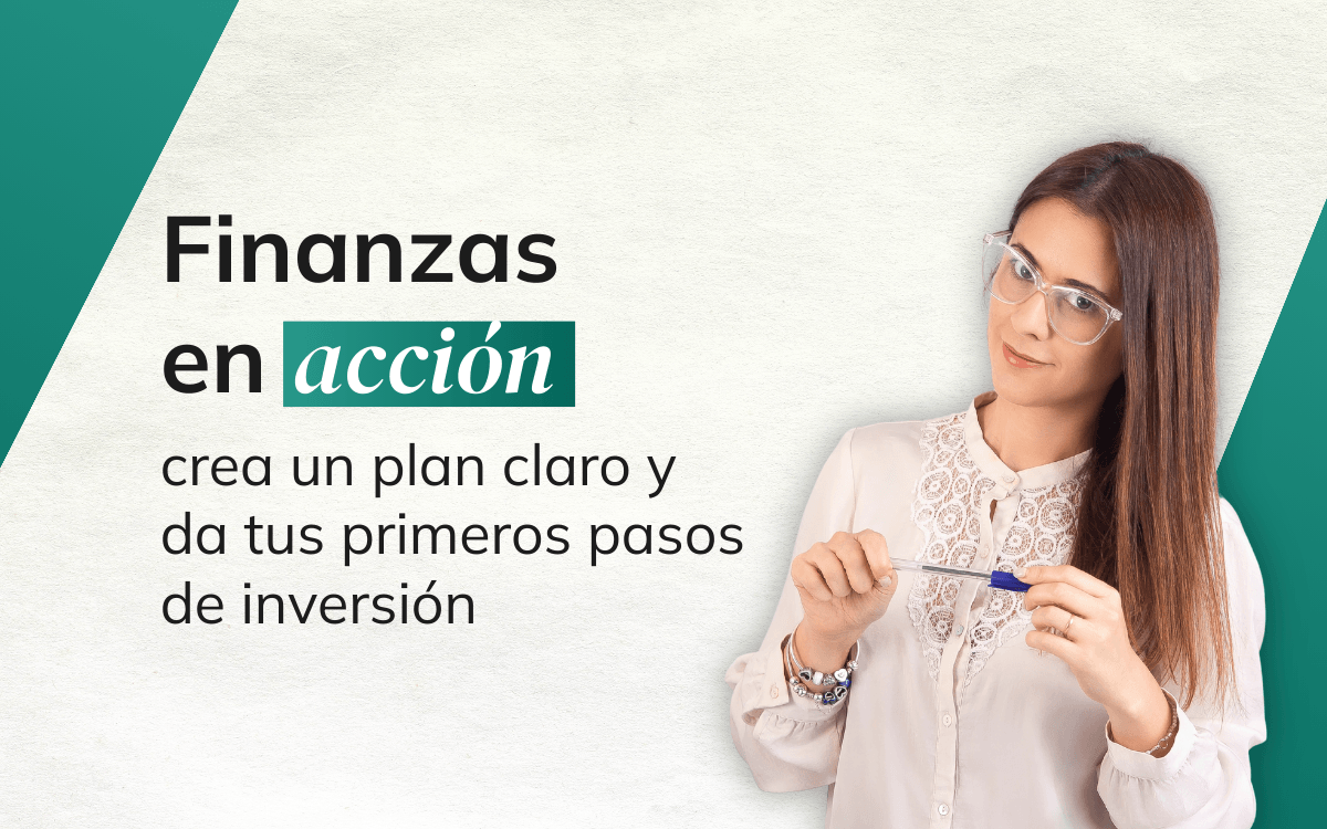 Portada del programa Finanzas en Acción de Caro C Finanzas (dos cursos: orden financiero e inversión)