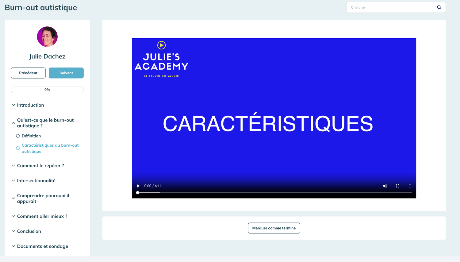 formation burnout autistique caracteristiques