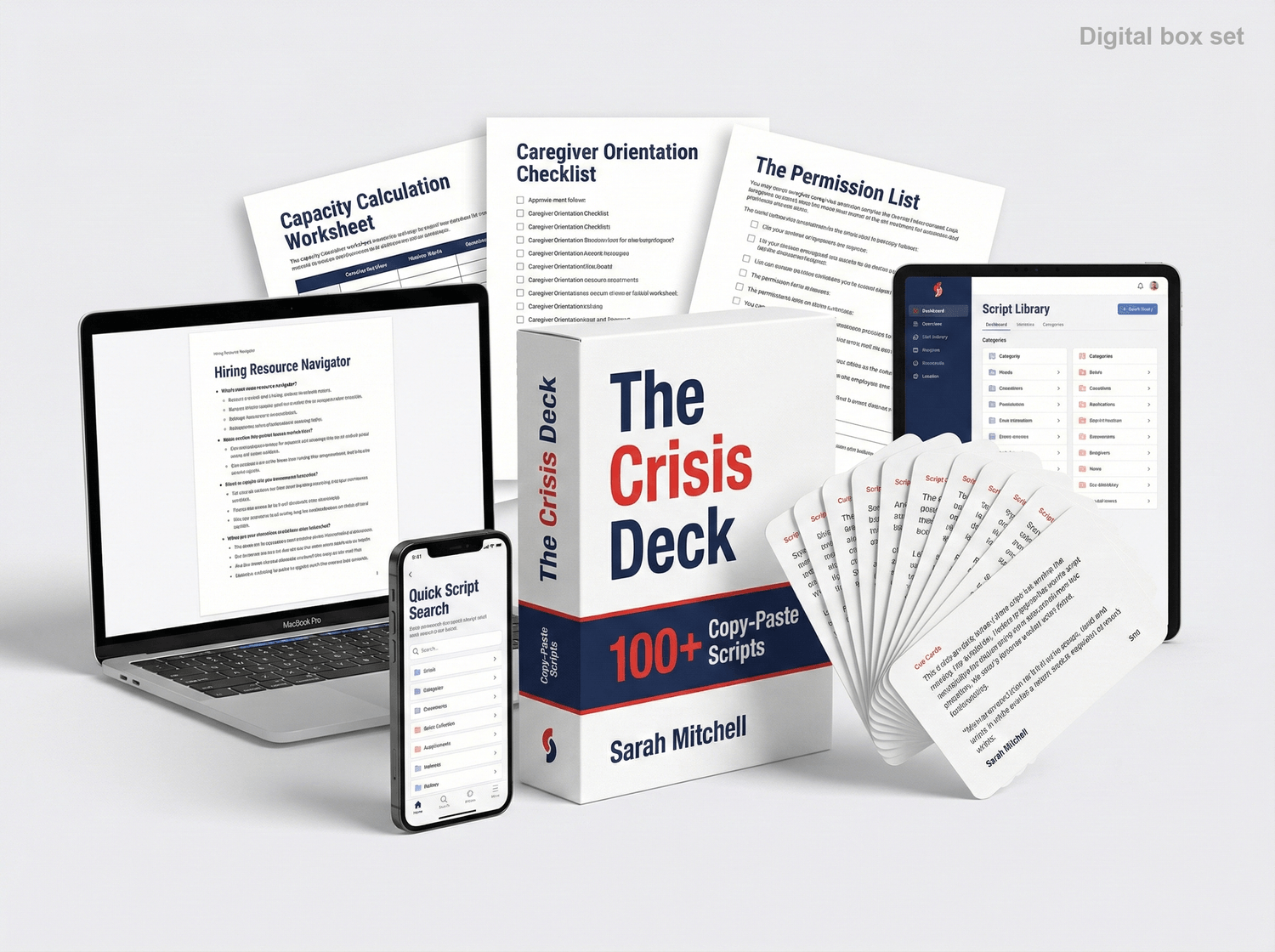 The Crisis Deck — 100+ emergency caregiver scripts organized by crisis type
