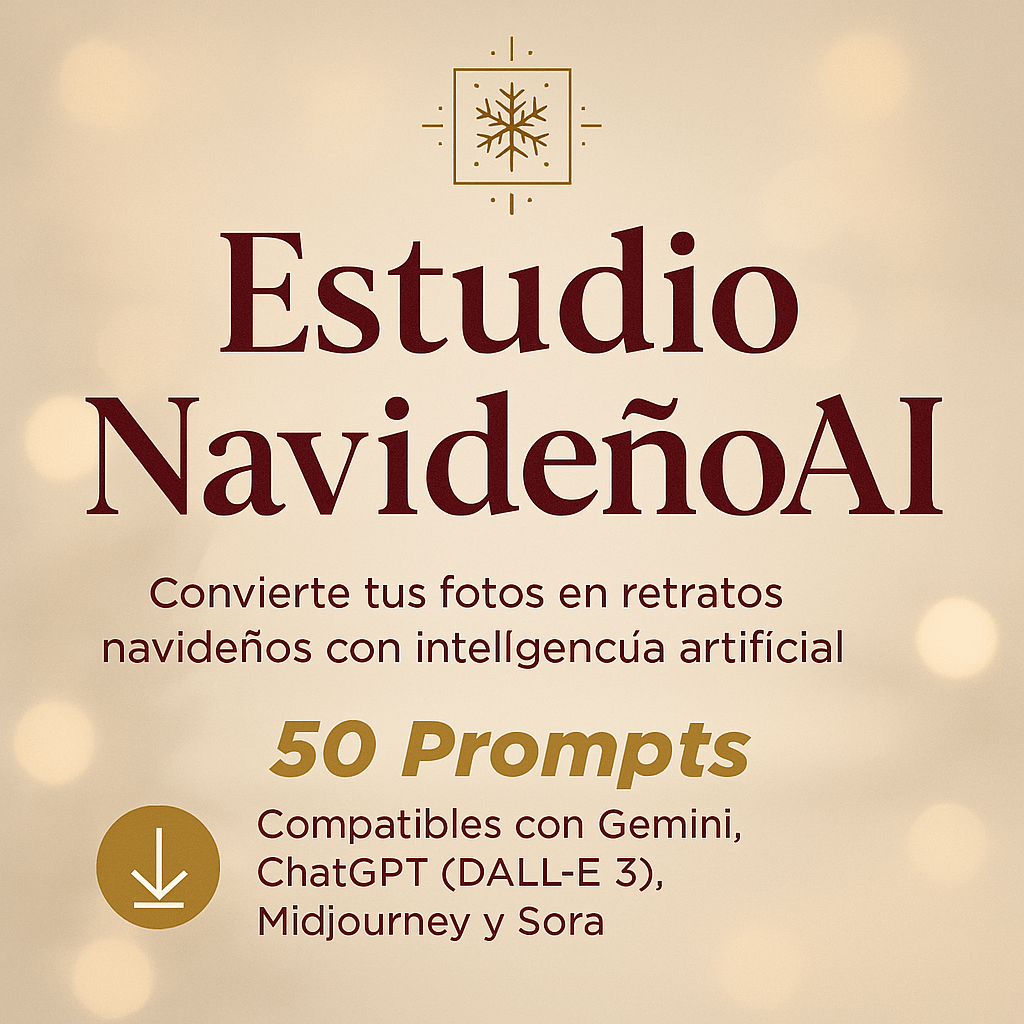Pack de 50 Prompts IA Navideños 🎄