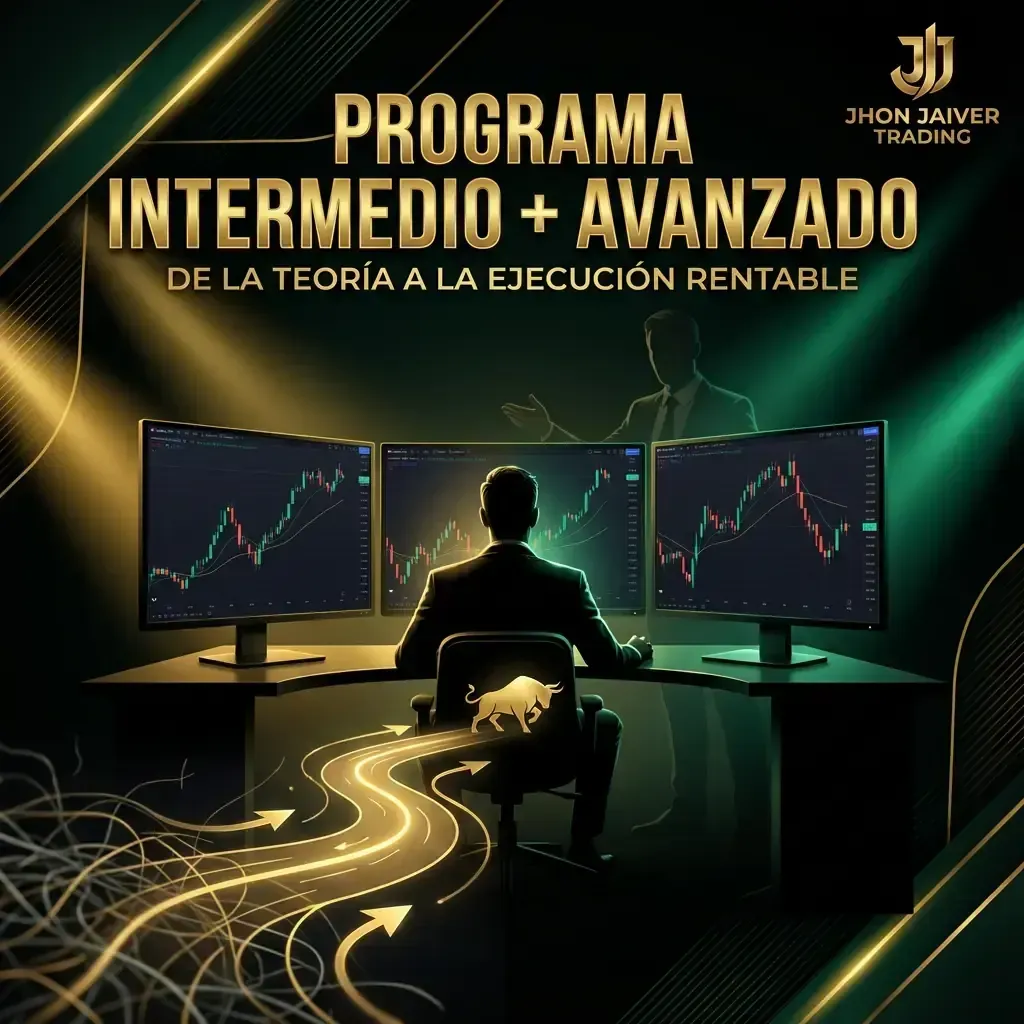 Programa Intermedio y Avanzado de Jhon Jaiver Trading para aprender a gestionar tu operativa y psicología.
