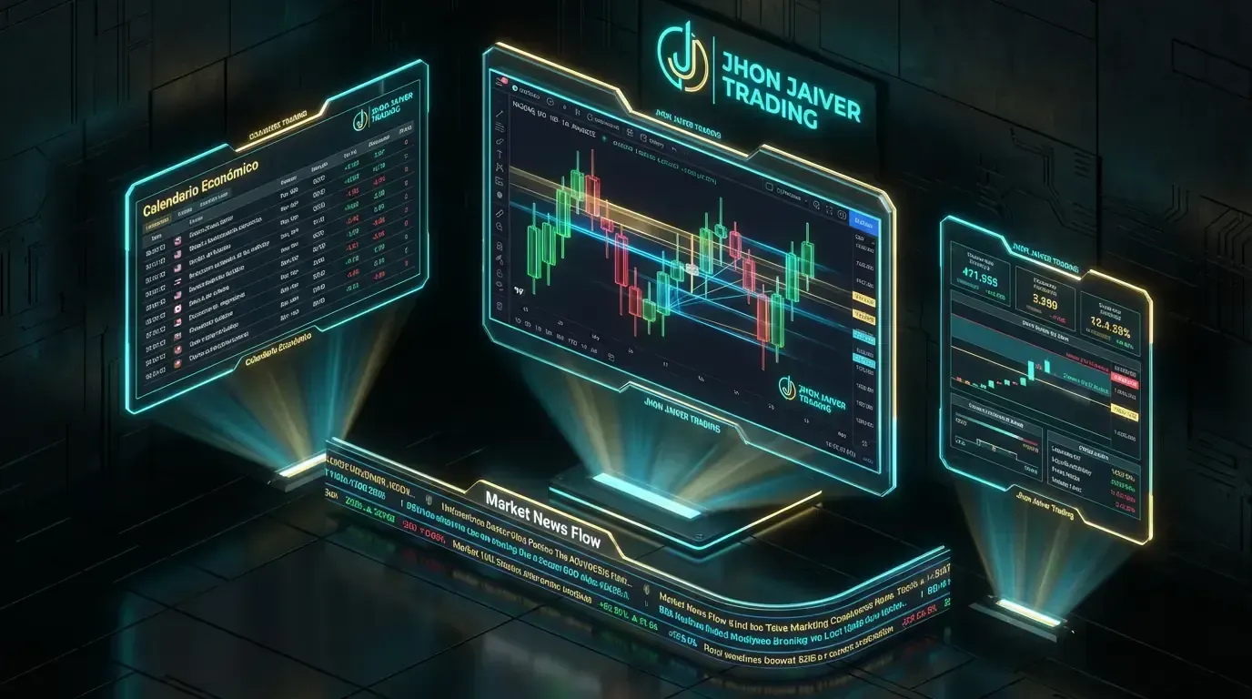 Centro de Comando de Trading Jhon Jaiver: Calendario Económico, Noticias y Gráficos en tiempo real.